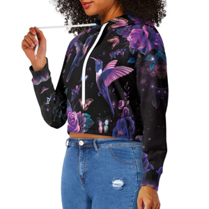 Sudadera Corta Sublimada para Mujer, Material Suave, Nuevo Estilo, Diseños Modernos, Ropa Casual - Product Image 3
