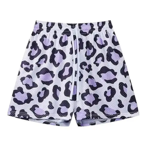 Men Mesh Shorts Sublimation Graphic Pattern Breathable Lightweight Basketball Casual Street Shorts Custom Men's Breathable 100% - Product Image 5