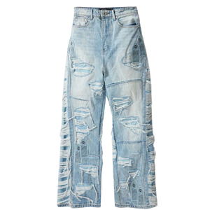 กางเกงยีนส์ผ้ายืดขายาวสำหรับผู้ชาย - Product Image 4