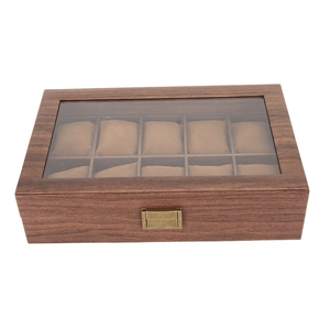 Caja de madera de lujo y hecha a mano para exhibir relojes de hombre, joyas, gafas de sol, caja de almacenamiento de relojes con tapa de acrílico. - Product Image 6