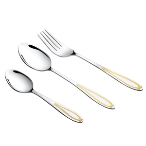 Premium Solid Metal Spoon Stainless Steel Cutlery for Coffee Tea Dessert Dining <b>and</b> Kitchen <b>Set</b> Use - Product Image 1