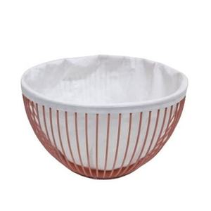 Panier à fruits ovale en métal noir avec poignée dorée pour le rangement sur comptoir de cuisine moderne et les paniers de présentation décoratifs - Product Image 6