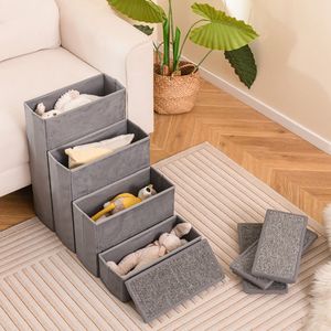 Scala per Cani a 4 Gradini Regolabile, Rampa Pieghevole Antiscivolo per Cani, Accessori per Case e Mobili per Animali - Product Image 3