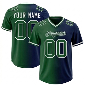 Camiseta de Fútbol Americano Personalizada con Cuello en V, Sublimada con Degradado Rosa Marino, Unisex para Adultos, de Secado Rápido y Manga Corta - Product Image 6