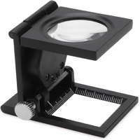 Loupe pliante pour test du lin, outil d'inspection de sécurité avec échelle de mesure pour l'impression textile et le contrôle qualité