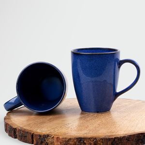 Juego de Tazas de Café de Cerámica Abhita, Modernas, de Lujo, Color Brillante, 350 ml, Ecológicas, Duraderas, Portátiles, Azules, para Oficina y Hogar, Ideales para Regalo - Product Image 3