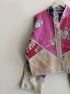 Lot de vestes en coton matelassées Kantha indiennes vintage faites à la main pour femmes, style patchwork bohème, cadeau pour elle - Product Image 5