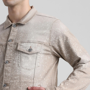 <b>Men's</b> Korean Version of Denim Outer Suit Casual Collocation Handsome Trendy <b>Jacket</b> Tops and Shorts printed - Product Image 6