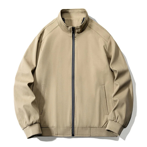 <b>Star</b> Wear Industry OEM Autumn Men's Windproof Waterproof Eco-Friendly Bomber <b>Jacket</b> Stand Collar Zipper Closure Streetwear Style - Product Image 2