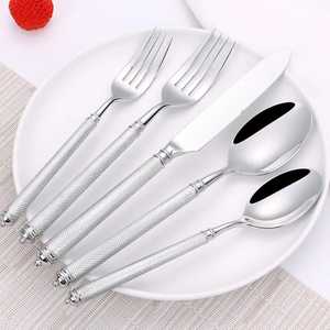 Trending Gold Polished Stainless Steel Metal Flatware <b>Set</b> Gold <b>Colour</b> Luxury Hotel Wedding Cutlery Low Prices Flatware <b>Set</b> - Product Image 3
