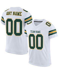 Maillots de football américain personnalisés à col en V et manches longues pour hommes, impression numérique, haute qualité, grandes tailles, 100 % polyester maille, faible MOQ - Product Image 1