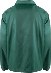 Men's Green Windproof <b>Coach</b> Jacket Regular Fit Turn-down Collar Button Closure Casual Spring Outerwear - Product Image 6