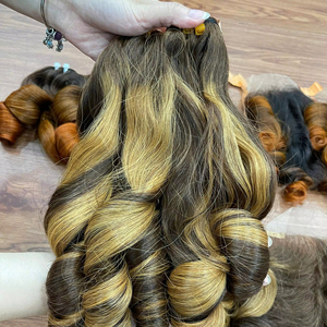 Cabello Humano Vietnamita 100% Natural, Rizado al Vapor, con Brillo, Sin Enredos, Sin Caída, Listo para Enviar - Product Image 1