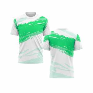 Maillot de football personnalisé blanc et rose à motifs brossés, sublimation, pour équipe de football - Product Image 2