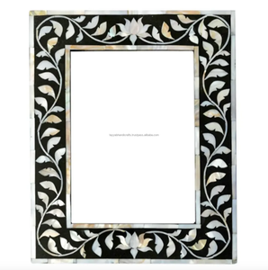 Cadre photo en résine et bois vadrouille personnalisé Décoration de bureau luxueuse Vente en gros - Product Image 1