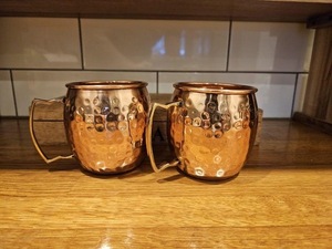 Mug Moscow Mule Classique en Cuivre Pur Martelé, Fait Main, Réutilisable avec Poignée, ILAHI's ICOCM-13541, Pour Usage Domestique et Fêtes - Product Image 2