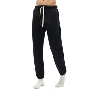 Pantalones de hombre al por mayor, los más vendidos, bordados, ecológicos, de poliéster/algodón, holgados, de pierna recta, con cordón, de frente plano, para entrenamiento universitario - Product Image 4