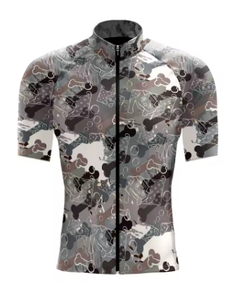 Men's <b>Camouflage</b> Short Sleeve Cycling Jersey Breathable Zipper Front Sporty Design Summer Wear Sublimation Print Pattern - Product Image 4