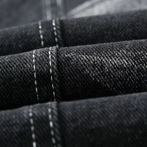 Blouson en jean vintage pour homme, en tissu tricoté personnalisé, respirant, coupe-vent, fermeture éclair, grande taille, style décontracté, hiver, Rabbit - Product Image 6