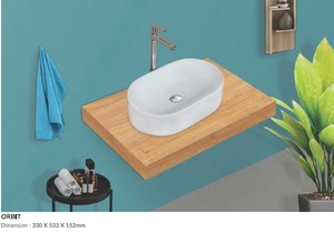 hot sell counter top <b>basin</b> ceramic or porcelain wash sink wholesale popular above counter <b>basin</b> - Product Image 3