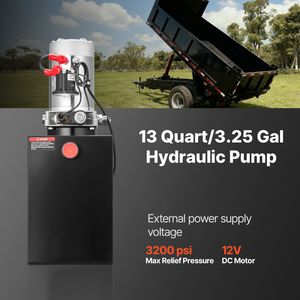 Pompa Idraulica Monofunzione per Rimorchio Ribaltabile da 13 Quarti, Pressione Massima 3200 PSI, Portata 0,91 GPM, Componente per Attrezzature di Movimentazione Materiali - Product Image 2