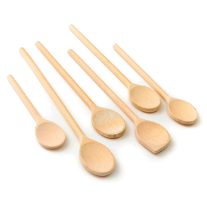 Ensemble de 4 louches de cuisine en bois pour mariage, surface lisse miroir, prise en main douce, écologiques, légères, durables, compatibles lave-vaisselle - Product Image 6