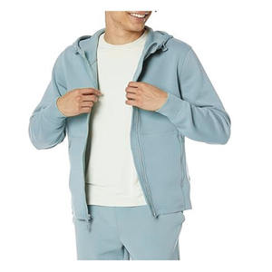 เสื้อฮู้ดผู้ชายผ้าเจอร์ซีย์สำหรับฤดูหนาว ดีไซน์ผ้าระบายอากาศได้ดี มีซิป แขนยาว รับสกรีนโลโก้และงานพิมพ์ - Product Image 3