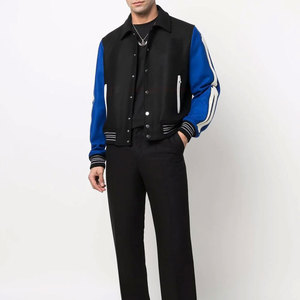 เสื้อแจ็คเก็ตเล็ตเตอร์แมนสั่งทำพิเศษ ออกแบบเองได้ ขายส่ง ปกคอพับ ผ้าฝ้าย/ขนสัตว์ เป็นมิตรกับสิ่งแวดล้อม ระบายอากาศได้ดี คุณภาพสูง สำหรับผู้ชาย - Product Image 1