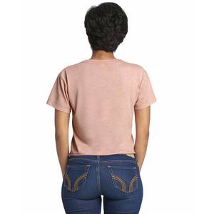 เสื้อครอปท็อปผู้หญิงขายส่ง เสื้อยืดครอปสั้นแบบพื้นฐาน ระบายอากาศได้ดี พร้อมบริการสกรีนโลโก้ตามสั่ง - Product Image 6