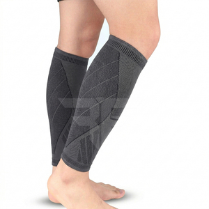 Manchon de compression sportif élastique réglable en nylon pour mollet, anti-entorse, pour la course à pied (taille adulte) - Product Image 1