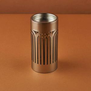 Gold Finished Metal Mabkhara Modern Arch Filigree Design Bulk Saudi Arabian <b>Bakhoor</b> Burner Majlis <b>Oud</b> Dakhoon Holder Censer - Product Image 5