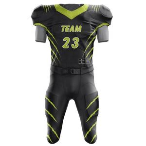 Ensemble de maillots de football américain entièrement personnalisables les plus populaires pantalon brodé en gros élégant uniforme imprimé à haute sublimation - Product Image 5