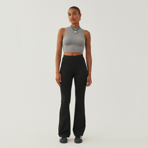 Pantalones de Campana para Mujer al por Mayor, Personalizados, Cintura Elástica, Ligeros, Ropa Casual de Invierno con Patrón Sólido, Venta en Línea - Product Image 2