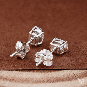 0.50 Ct Each Oval Cut Lab Grown Diamond <b>Stud</b> <b>Earrings</b> Prong Set 925 Sterling Silver Elegant Everyday <b>Fine</b> Jewelry - Product Image 4