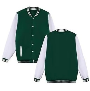 เสื้อแจ็คเก็ตวาร์ซิตี้แบบมีฮู้ดสำหรับผู้ชาย ตัดเย็บตามสั่ง ปิดด้วยซิป ทรงปกติ เหมาะสำหรับใส่ในฤดูใบไม้ร่วง ผู้ผลิต OEM โลโก้ด้านหน้า ผลิตจากโพลีเอสเตอร์และผ้าฝ้าย - Product Image 5