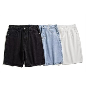 Pantalones Cortos Casuales de Verano de Mezclilla Desgastada de Alta Calidad, Personalizados, Lisos, Transpirables, de Nailon/Algodón, para Carpintero - Product Image 1