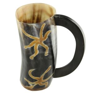 Taza Vikinga Personalizada de Cuerno de Búfalo, Taza de Cuerno de Buey Natural de Alta Calidad, Taza Vikinga de Cuerno de Búfalo Real - Product Image 3