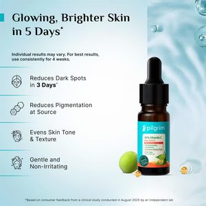 Sérum à 10% de vitamine C Pilgrim - 0,34 fl oz (10 ml) pour une peau éclatante avec 5% de niacinamide, d'acide hyaluronique et d'acide glycolique - Product Image 5