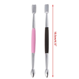 Herramientas de Manicura de Doble Uso, Empujador de Cutículas de Acero Inoxidable, Cuchara para Cutículas, Cuidado de Manos y Pies, Limpiador de Cutículas - Product Image 6