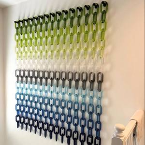 Large Size Colorful Transparent Resin Angel Style Chain Links for Wall Hanging Decor DIY Projects Room Divider Accessories - Product Image 3