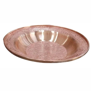 Support à tacos en cuivre martelé fait main |   Serveur alimentaire élégant en métal pour hôtels |   Support à tacos de style vintage, accessoires de fête - Product Image 4