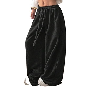 Custom Street wear Baggy Patchwork Flare Sweat Pants Men Fashion Paint <b>Jogger</b> <b>Stacked</b> Flared Sweatpants for Men's 2026 - Product Image 1