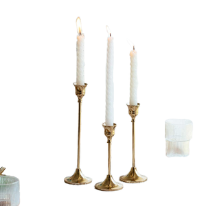 Matte <b>Black</b> Metal Iron Taper <b>Candlestick</b> <b>Holders</b> Christmas Home Decor Waterproof - Product Image 6