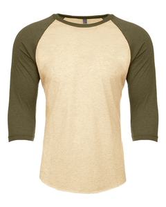 Camiseta Deportiva Ajustada y Ligera de Manga 3/4, 50% Algodón, 50% Poliéster, 200 Gsm, Transpirable, Estilo Raglán - Product Image 1