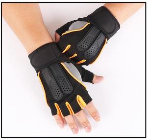 Guantes de Verano de Medio Dedo con Pantalla Táctil, de Cuero, con Protección Rígida en los Nudillos, Transpirables y Anti-Impacto para Ciclismo, Fitness y Deportes al Aire Libre - Product Image 3