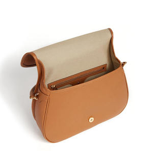 Tan <b>Pebbled</b> PU Shoulder Bag Fashion Crossbody Purse Single Strap Zipper Closure Daily Use - Product Image 4