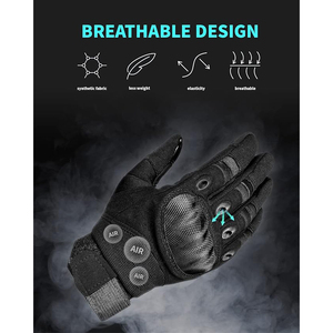Gants de course pour moto, en polyester et nylon de qualité supérieure, imperméables, compatibles avec les écrans tactiles, antidérapants, avec protection renforcée de la paume, sécurisés - Product Image 3