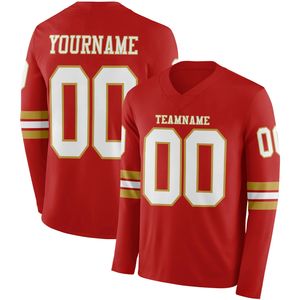 Maillot de football respirant personnalisé à manches longues avec logo frontal, uniforme d'équipe toutes saisons, OEM - Product Image 1