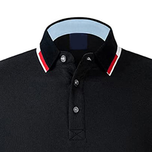 Chemises polo pour hommes 100% coton, motif uni, tissu personnalisé imprimé, style décontracté d'été, vente en gros de chemises polo pour hommes - Product Image 5