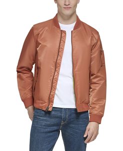 Chaqueta Varsity Personalizada para Hombre, Bordada, Acolchada, con Forro, Chaqueta Bomber de Béisbol con Cierre y Satén - Product Image 1